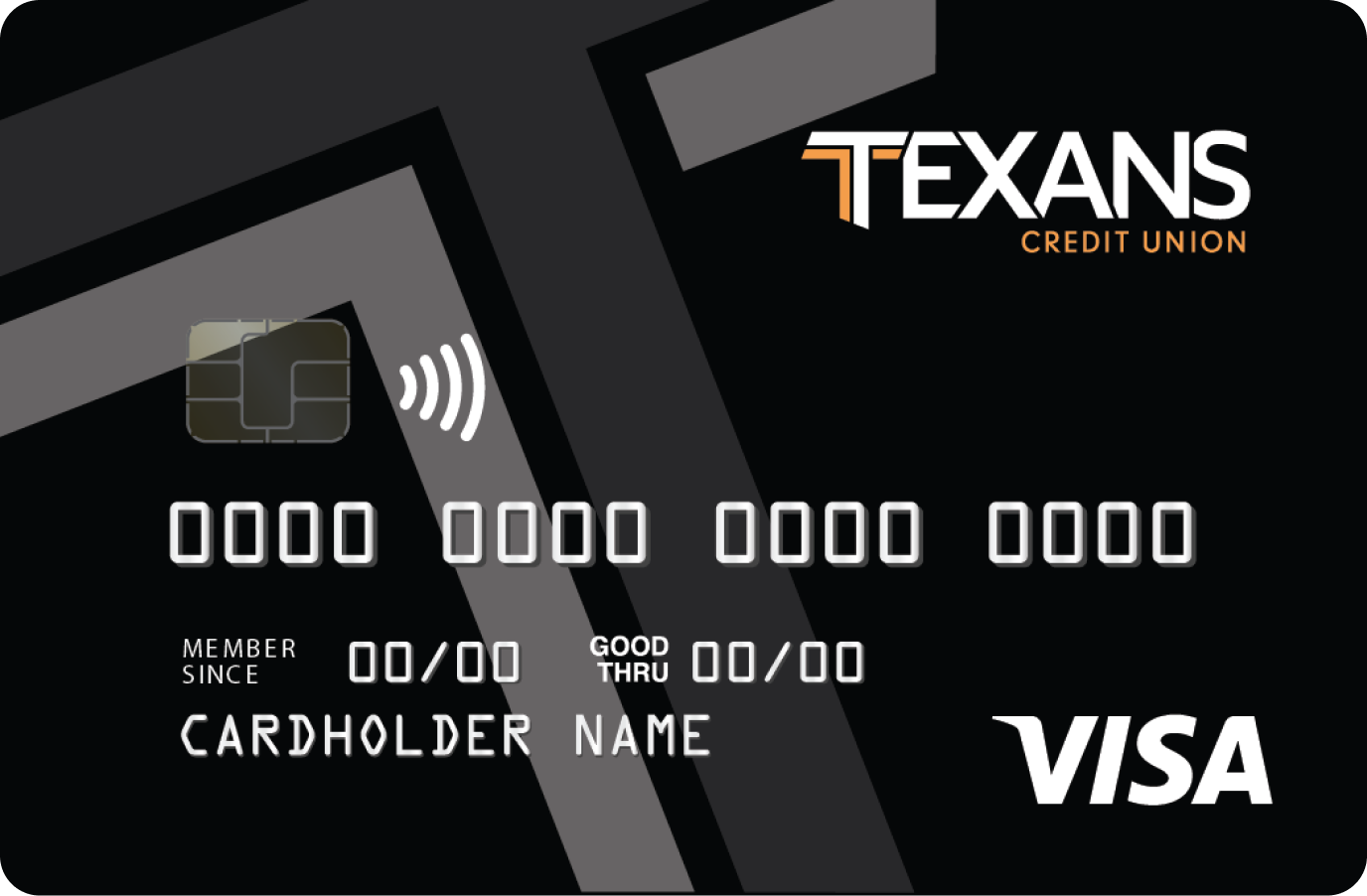 Texans Visa Cash Rewards contactless credit card